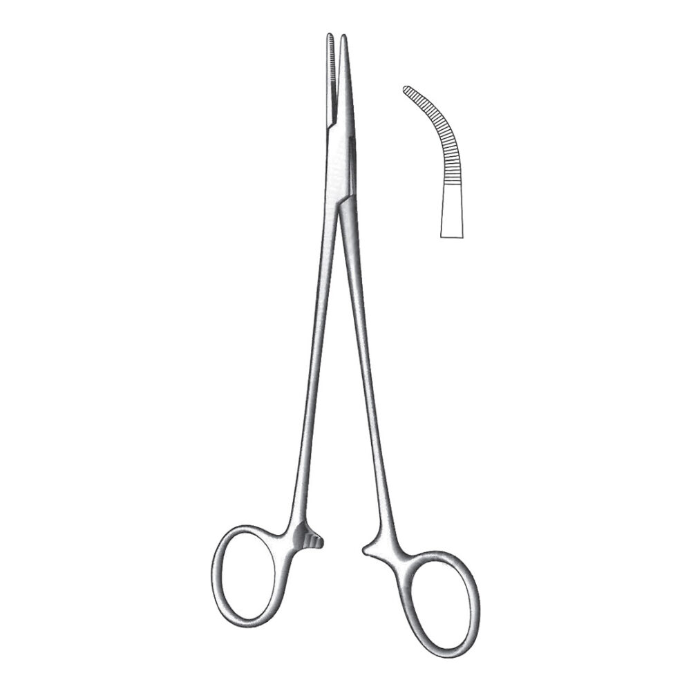 Adson Hemostatic Forceps, Curved 18cm