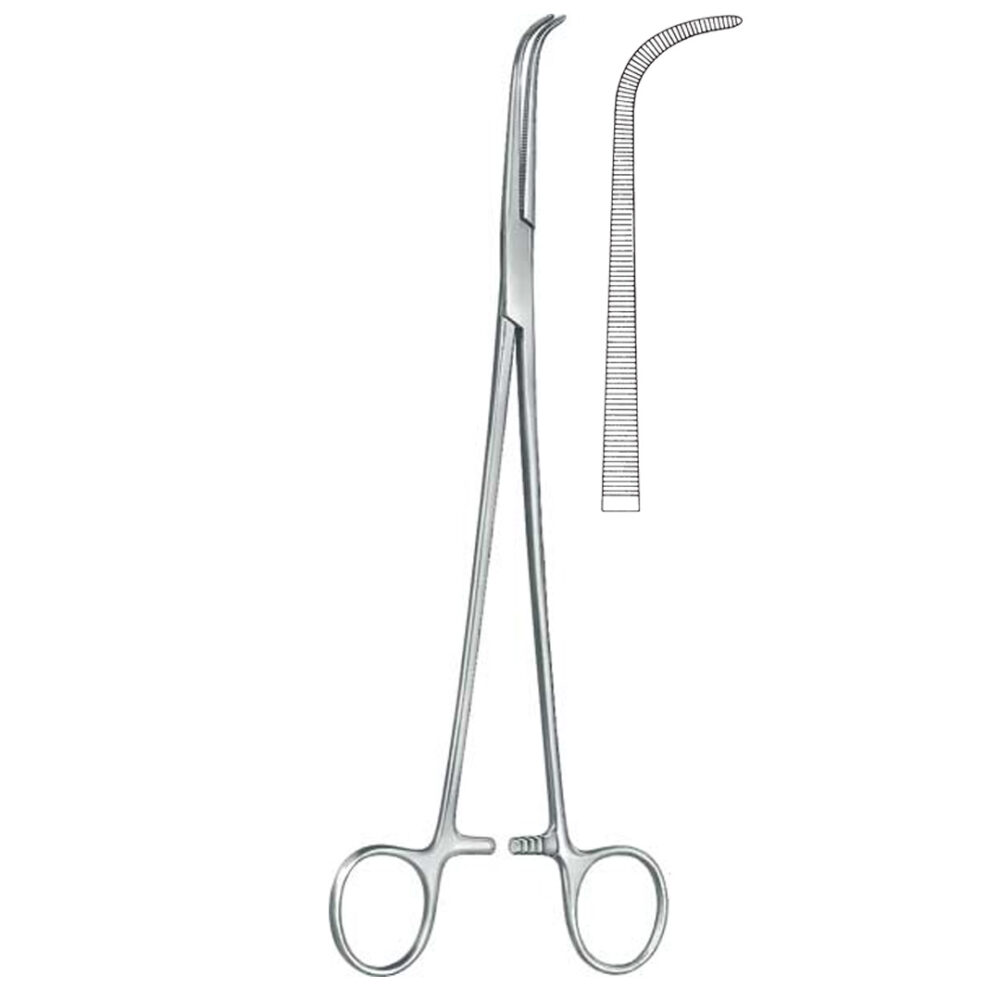 Gemini Forceps, Full Curved, Delicate 28cm