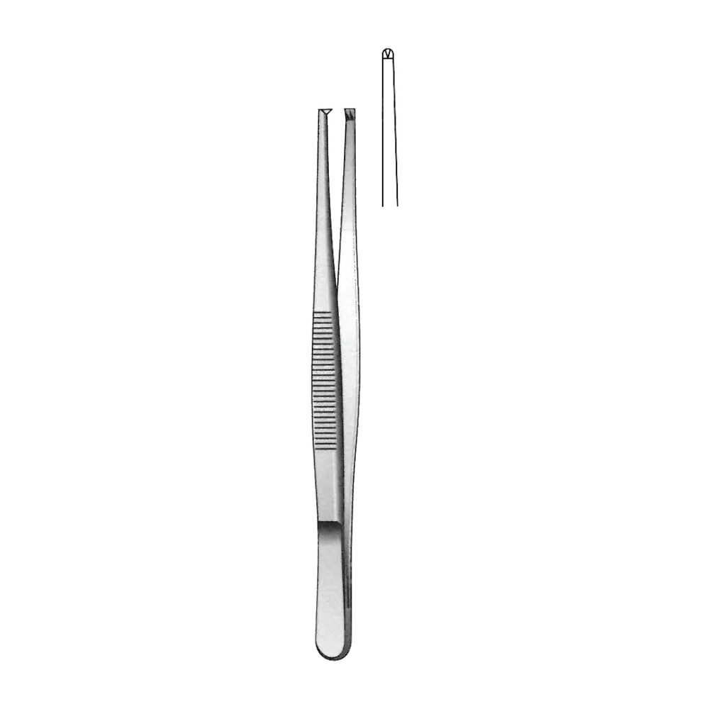 Tissue Forceps, 1x2 Teeth 18cm