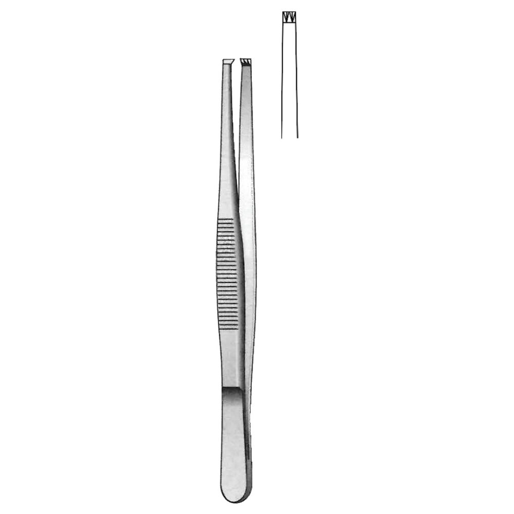 Tissue Forceps, 2x3 Teeth 14.5cm