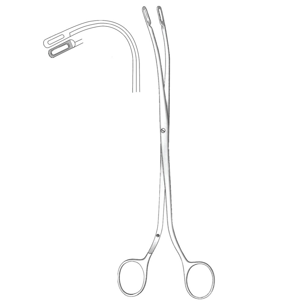 Randall Kidney Stone Forceps, 3/4 Curved 22cm