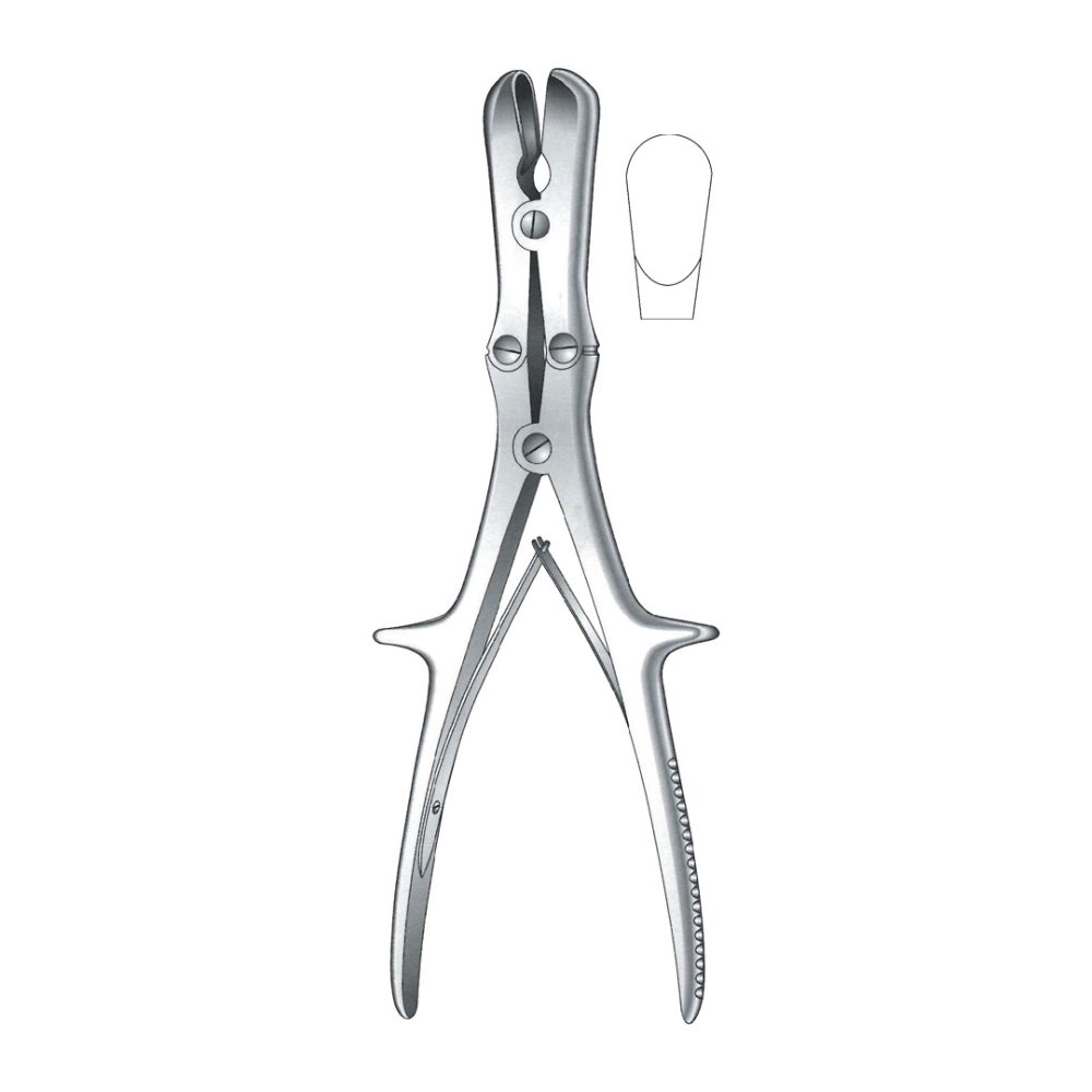 Stille Luer Bone Rongeur Forceps, Curved 23cm