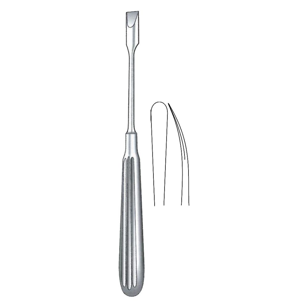 Adson Periosteal Elevator, Curved, Semi Sharp 17cm