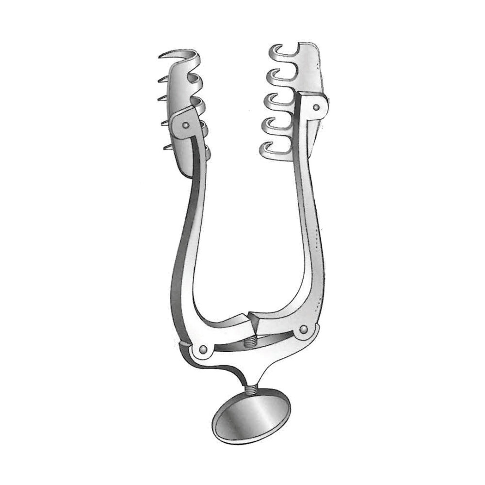 Jansen Wanger Retractor, Sharp 10cm