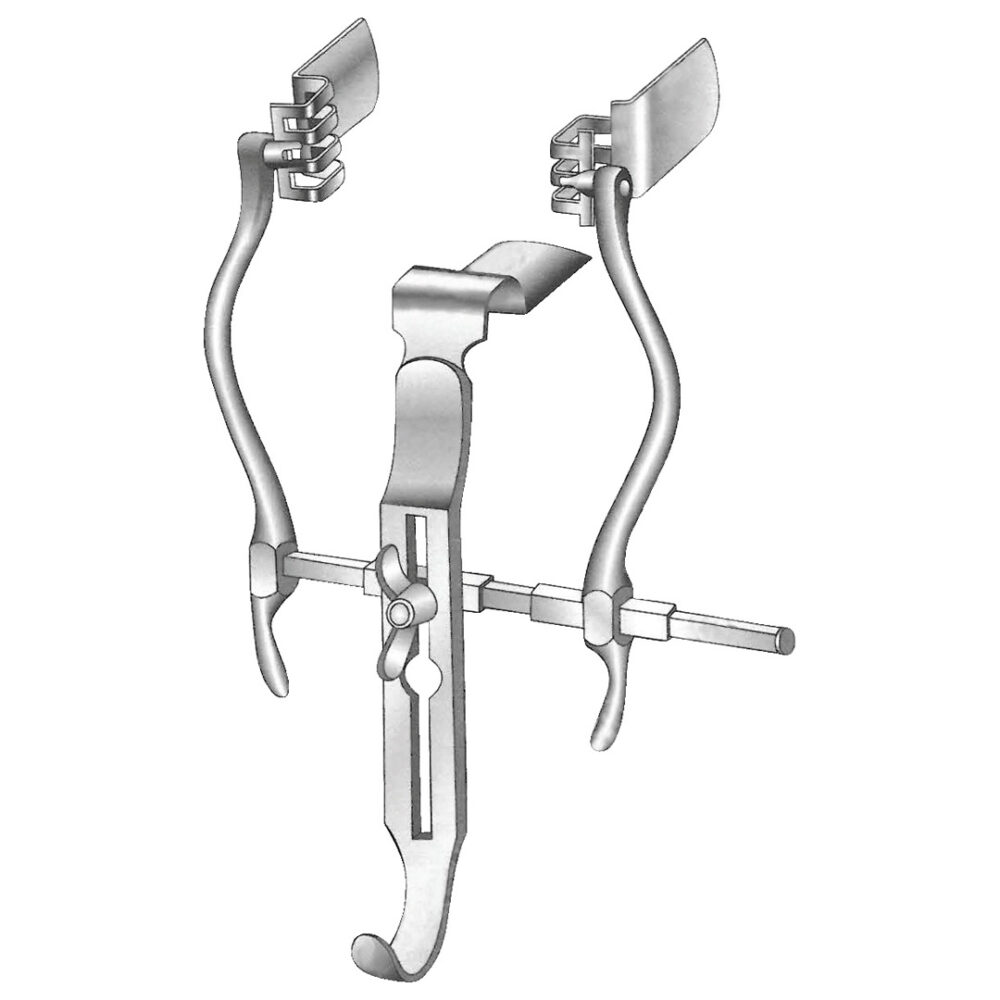 Masson Judd Bladder Retractor With Center Blade 25x70mm