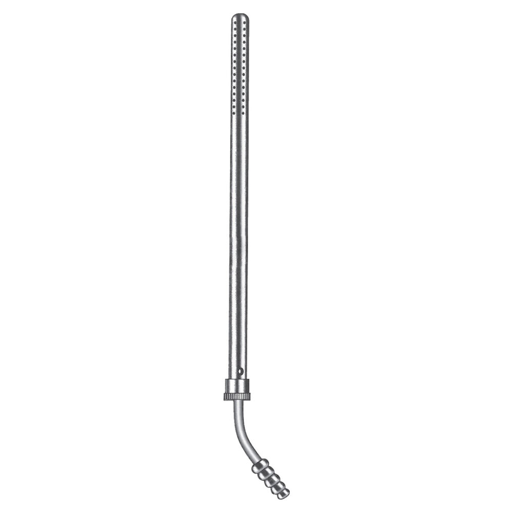 Poole Suction Tube, Curved, Diameter 8mm/Fr.23 22cm