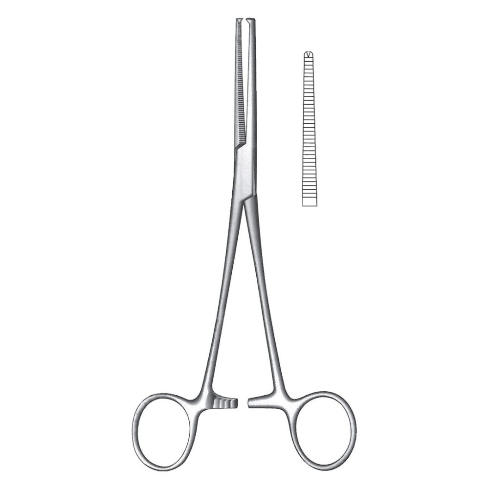 Rochester Ochsner Forceps, Straight, 1x2 Teeth 20cm