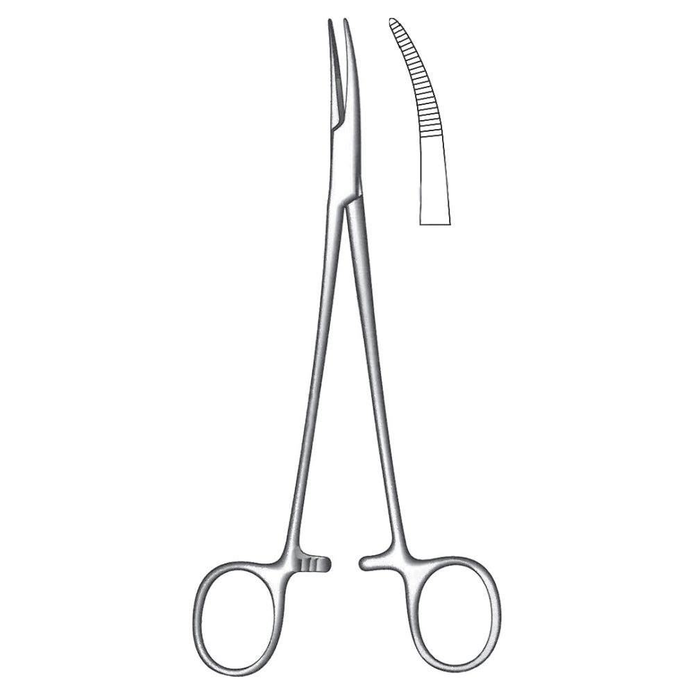 Schnidt Tonsil Forceps, Slight Curved 19cm