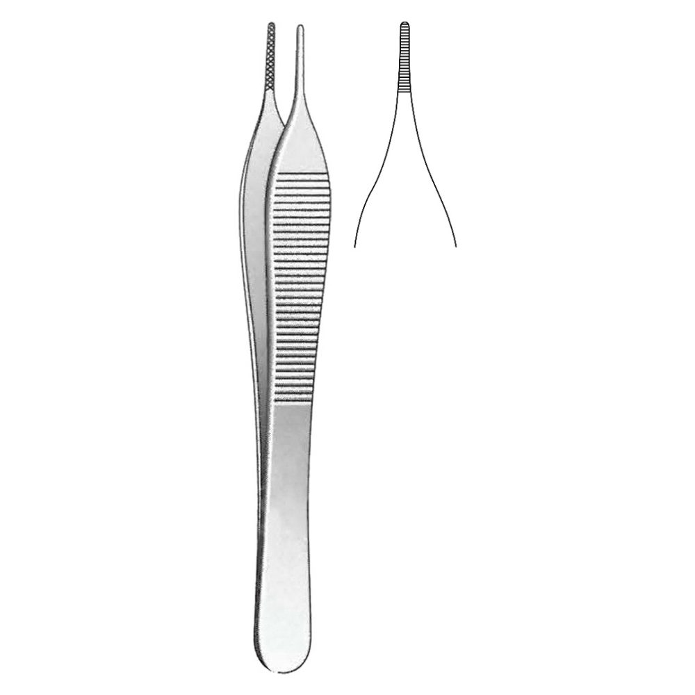 Adson Dressing Forceps, Serrated 12cm