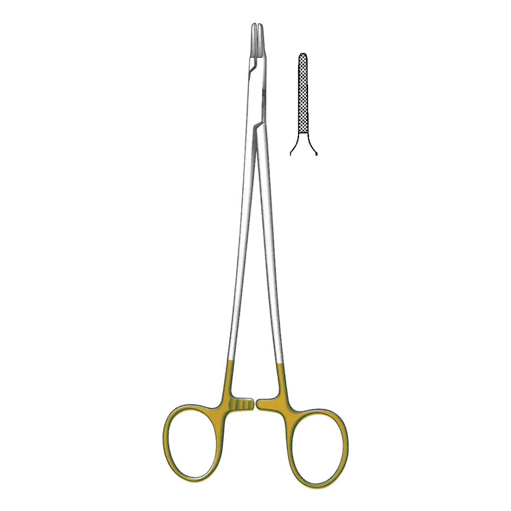 Debakey Needle Holder, TC Jaws 23cm