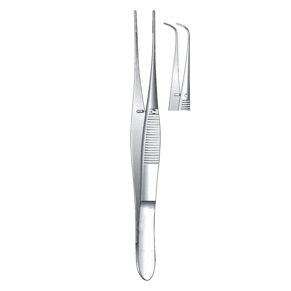 Graefe Eye Dressing Forceps, Full Curved 10cm