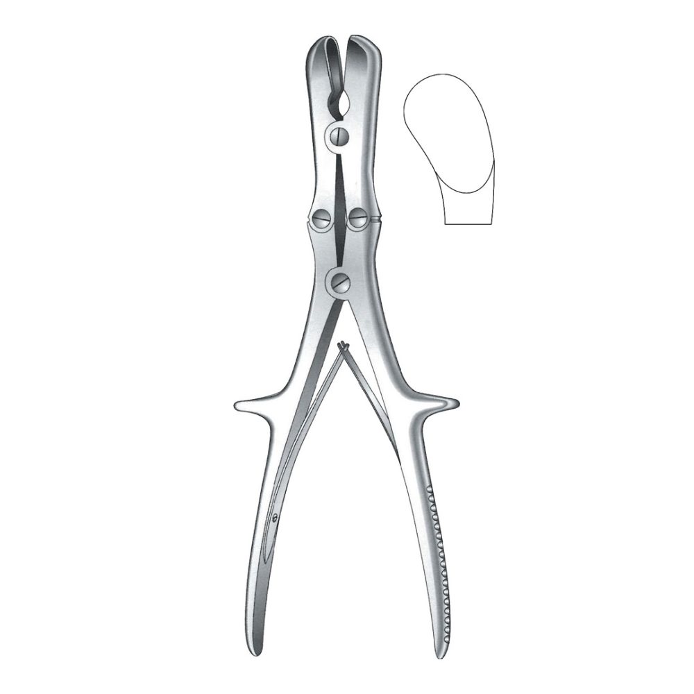 Stille Luer Bone Rongeur Forceps, Curved 23cm