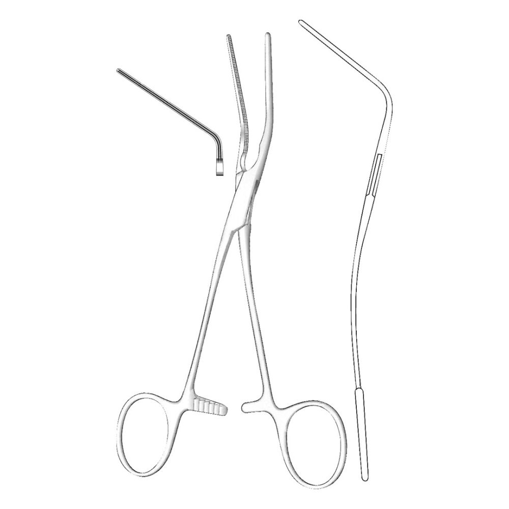 Debakey Multipurpose Clamp, 60 Angled, 6.5cm 25cm