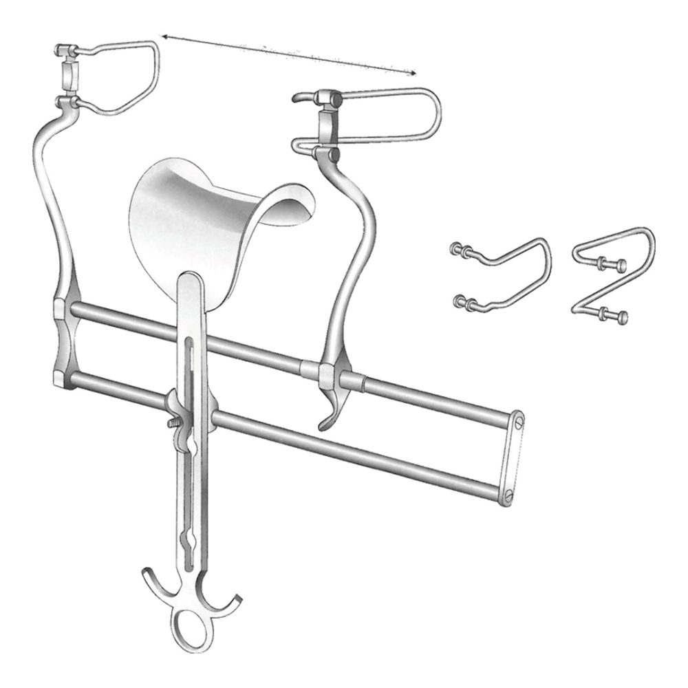 Balfour Retractor With Interchangeable, Blade 180mm