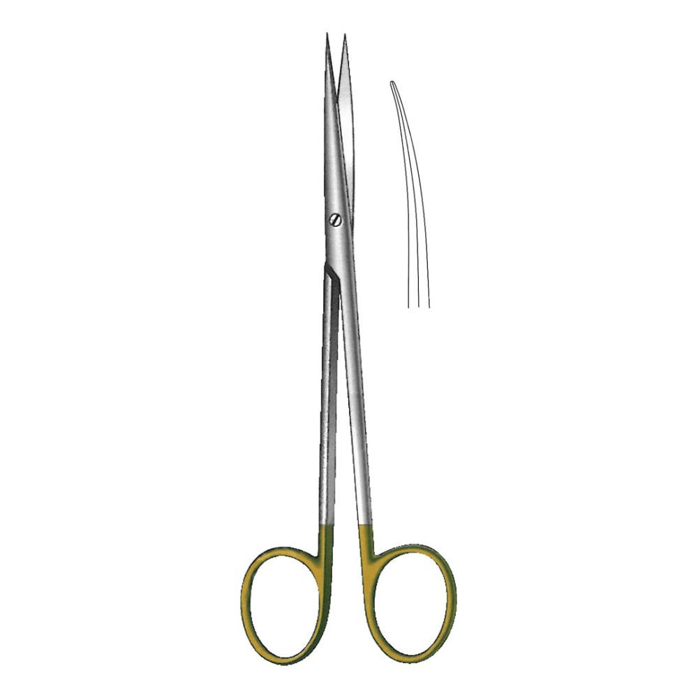 Metzenbaum Scissors, Curved, Sharp Point, TC Blades 18cm