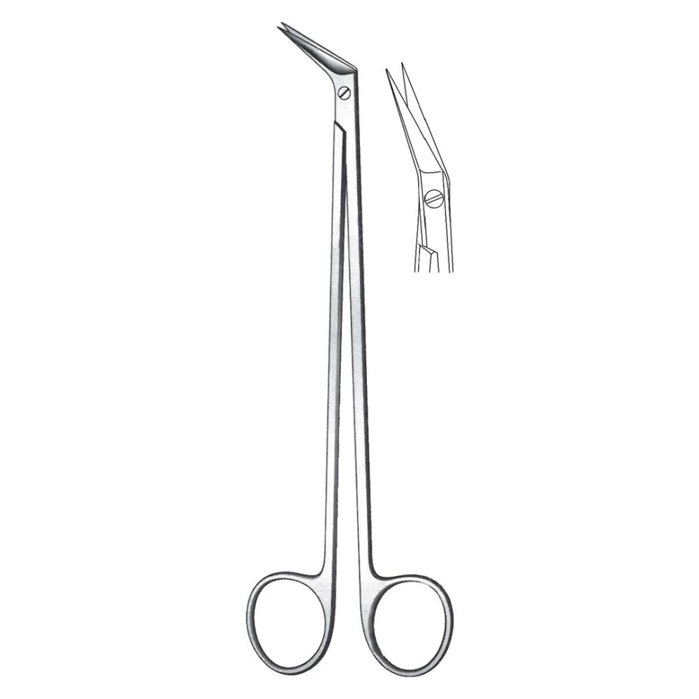 Potts Smith Scissors, 25 Angled, Delicate 19cm