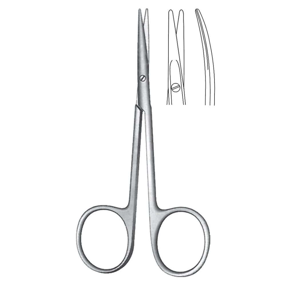 Strabismus Scissors, Curved 11.5cm