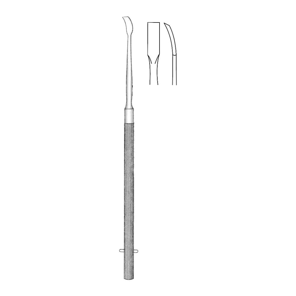 Freer Chisel, Curved 18cm