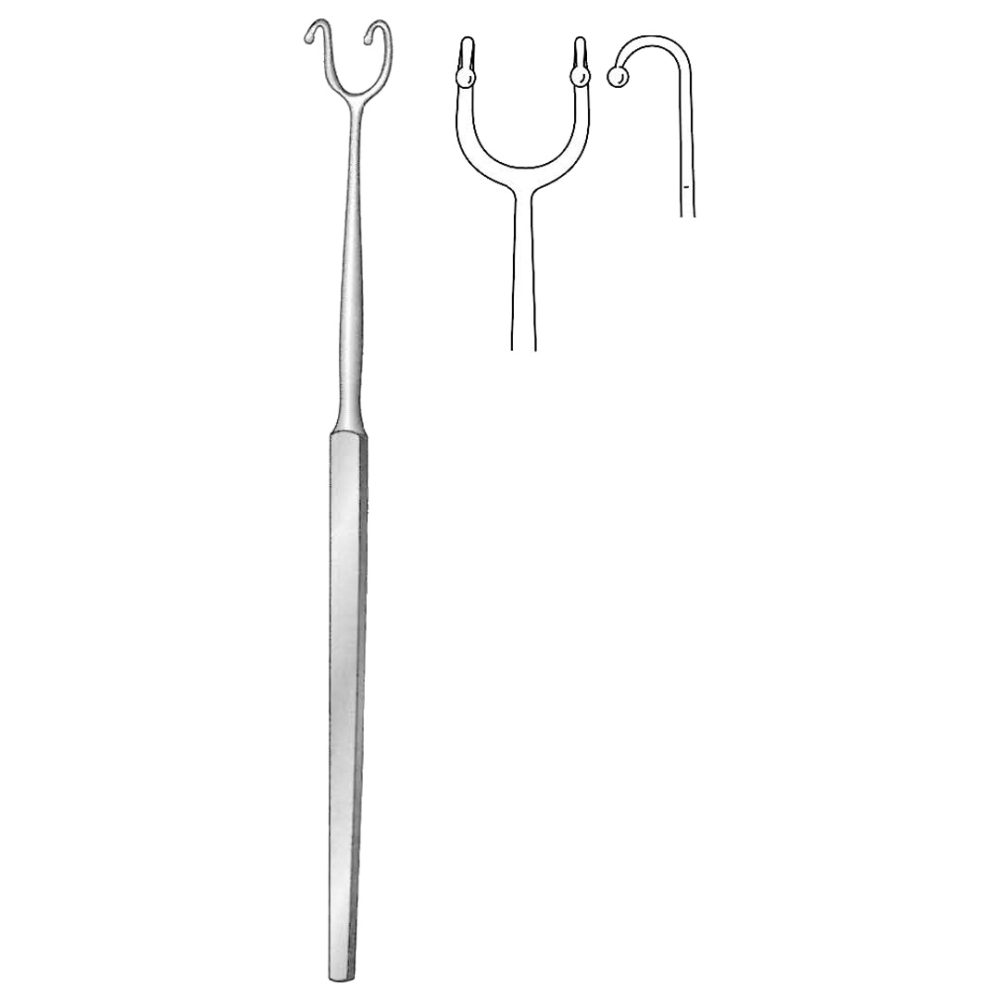 Fomon Retractor, Two Ball End Prongs 16cm