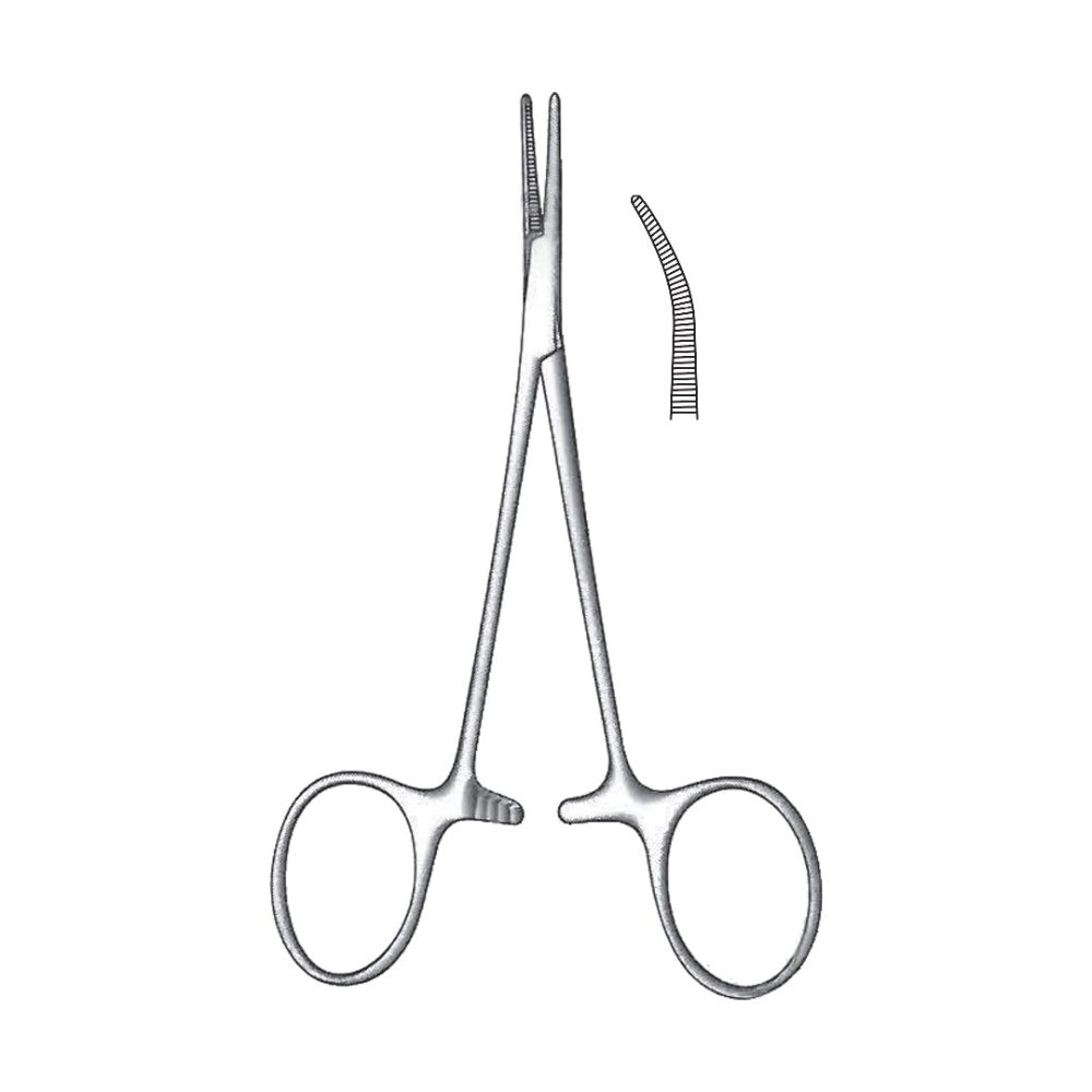 Micro Mosquito Forceps, Curved, Delicate 12 cm