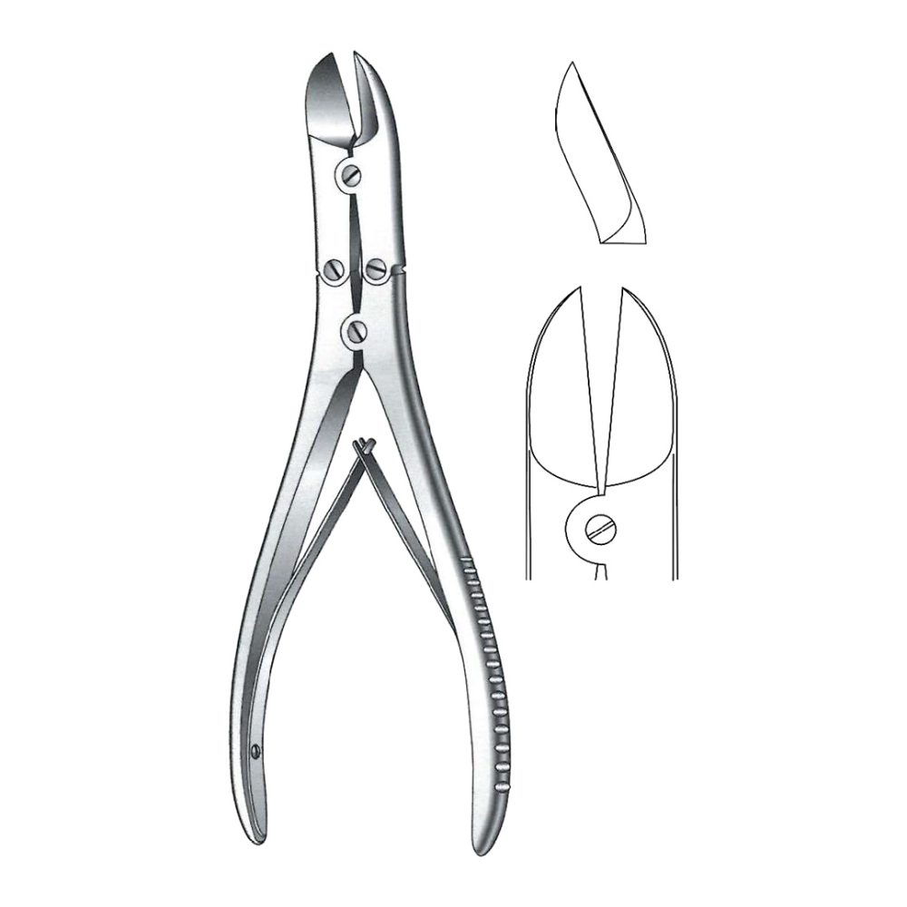 Ruskin-Liston Bone Cutting Forceps, Angled 16.5 cm