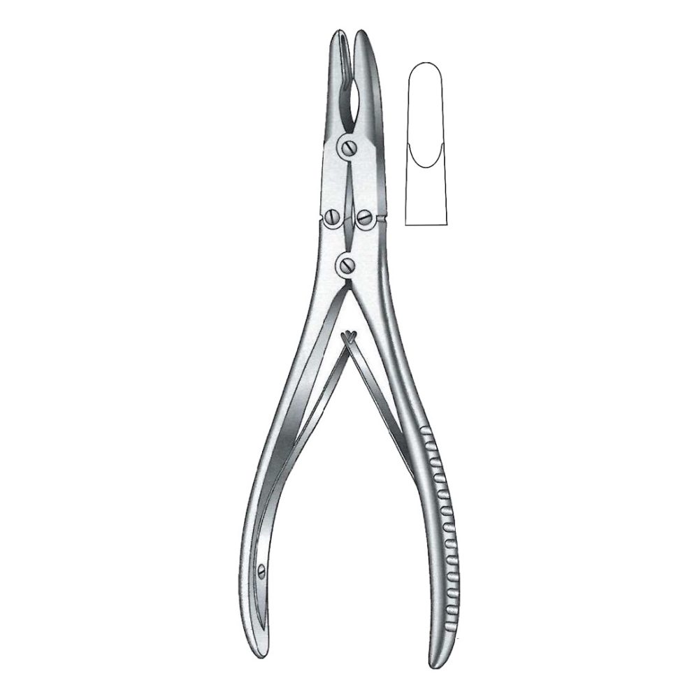 Ruskin Bone Rongeur Forceps, Straight, Delicate 2 mm 15 cm