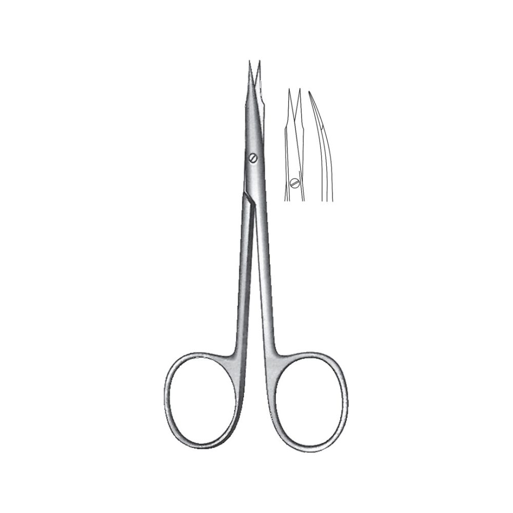 Steven Eye Suture (Gradle) Scissors, Slightly Curved 11 cm