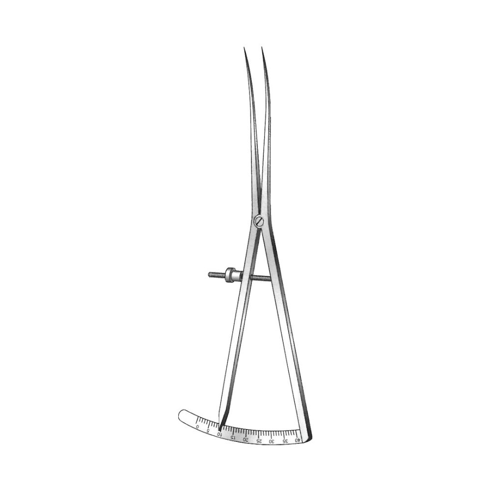 CASTROVIEJO-EPKER EXAMINATION AND MEASURING INSTRUMENTS (CALIPERS) Measuring range 40 mm 18 cm / 7Inches A-DAI-133