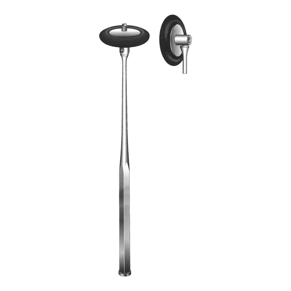 RABINER PERCUSSION HAMMERS Chrome plated  (Brass)   with needle and brush 25 cm / 10Inches A-DAI-155