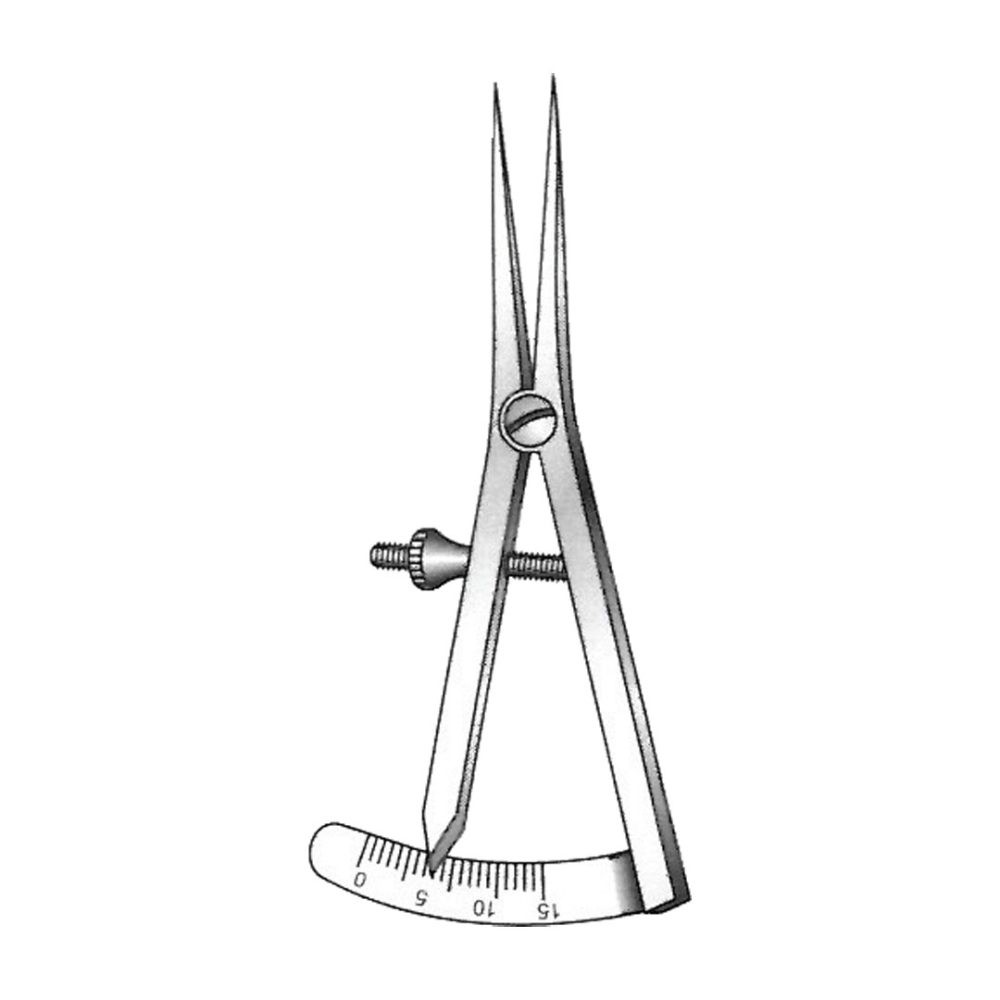 CASTROVIEJO EXAMINATION AND MEASURING INSTRUMENTS (CALIPERS) Measuring range 15 mm  8 cm / 31/4Inches A-DAI-251