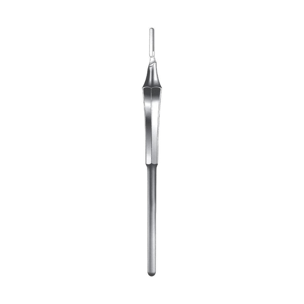 SCALPEL HANDLES Round hollow handle straight 15.5 cm / 6Inches  No. 3 A-HKI-115