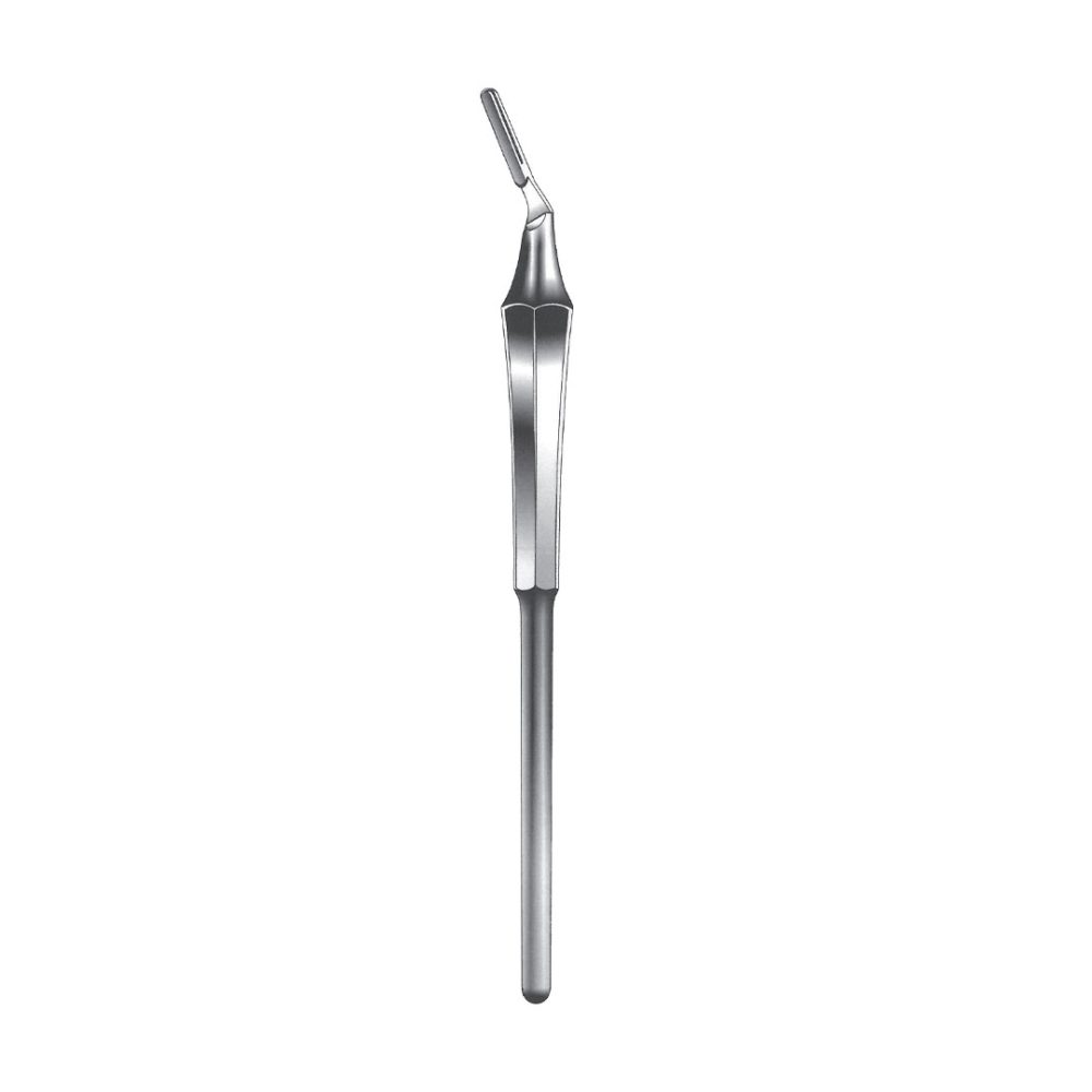 SCALPEL HANDLES Round hollow handle angled No. 3L A-HKI-118