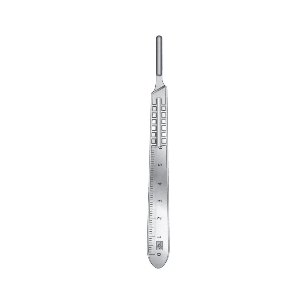 STANDARD SCALPEL HANDLES  Graduated in mm No. 4  A-HKI-119