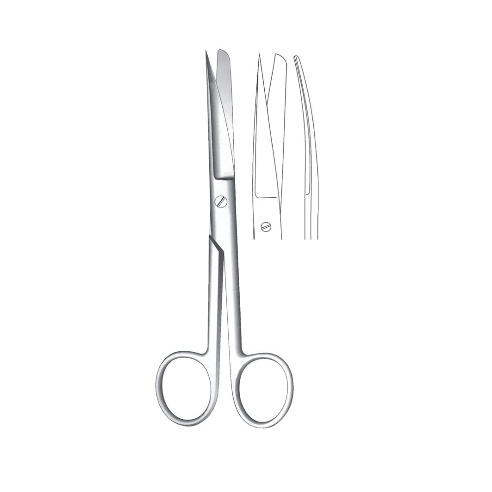 STANDARD OPERATING SCISSORS for left hand 18.5 cm / 71/4Inches
