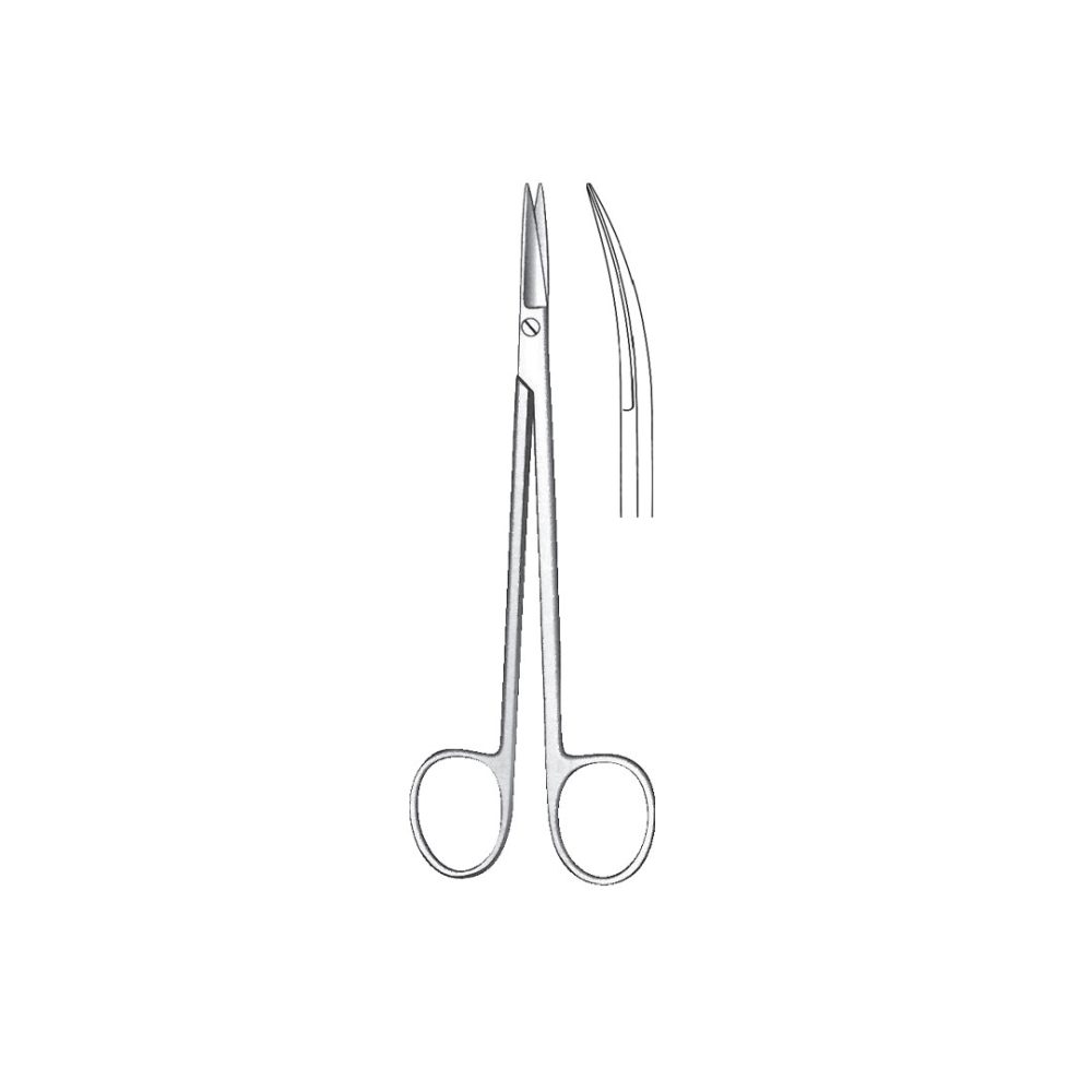 KELLY OPERATING  and  GYNECOLOGICAL SCISSORS Curved 18 cm