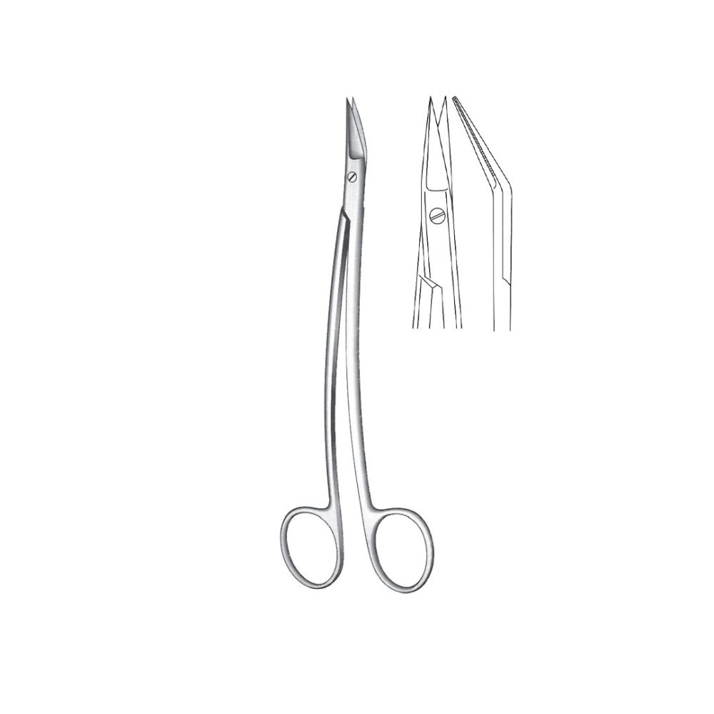 DEAN TONSIL AND NASAL SCISSORS Serrated 18 cm