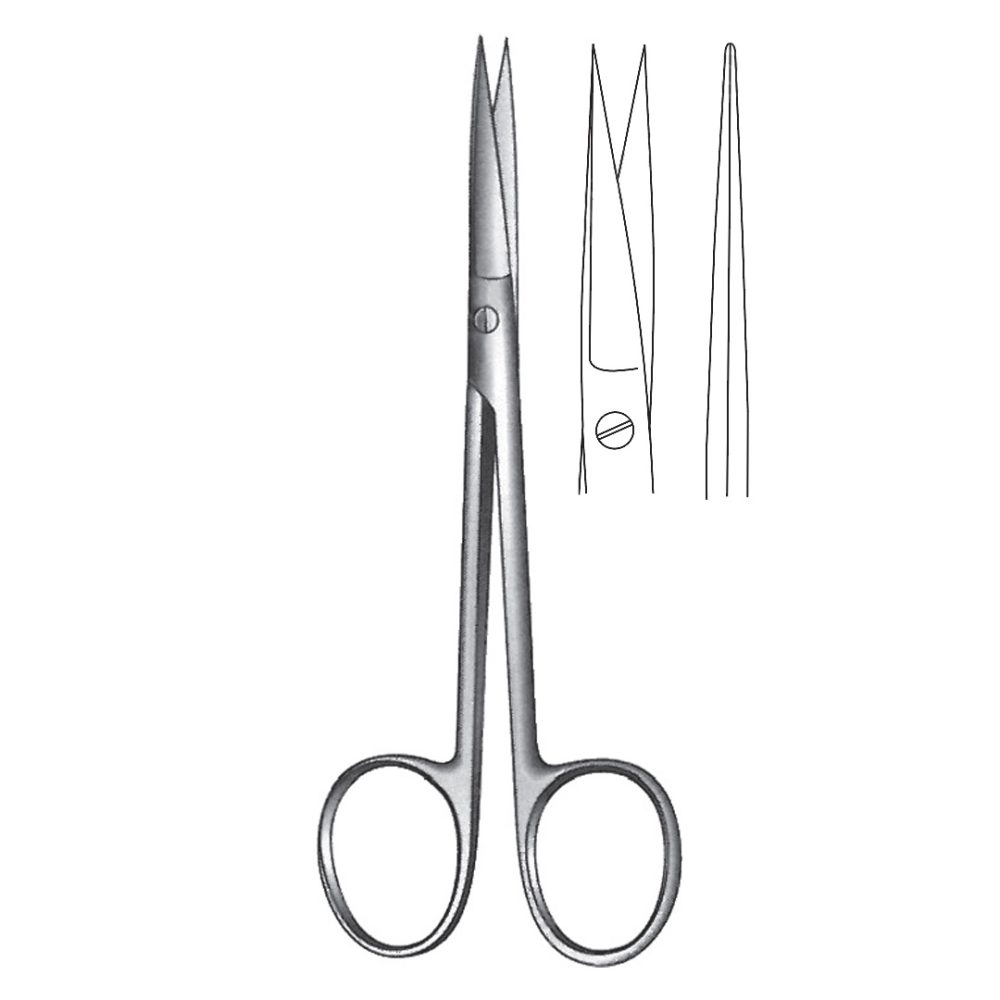 WAGNER FINE OPERATING GUM  and  LIGATURE SCISSORS Straight 12 cm