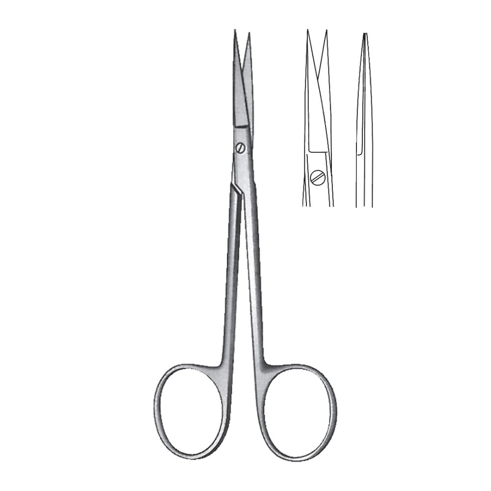 IRIS-FINE FINE OPERATING SCISSORS Curved  Round 10.5 cm / 41/4 A-SCR-198