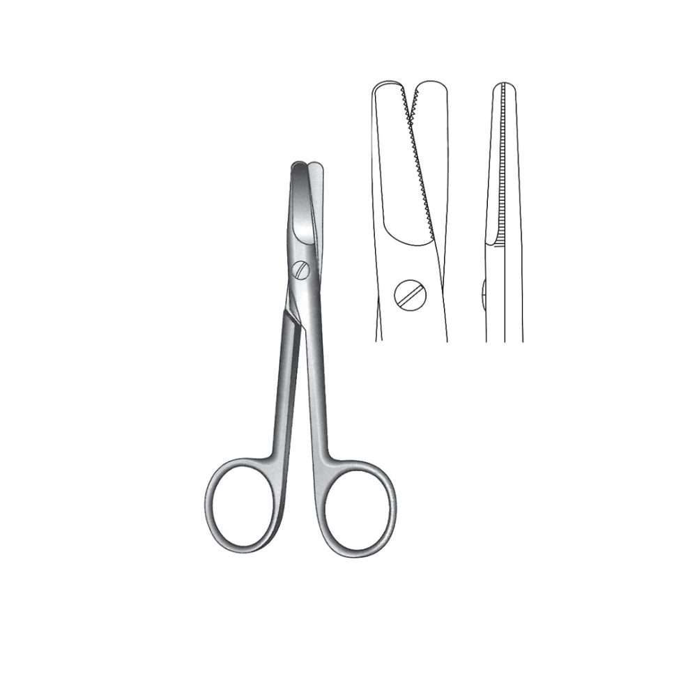 HARVEY FINE OPERATING GUM  and  LIGATURE SCISSORS Serrated 12.5 cm