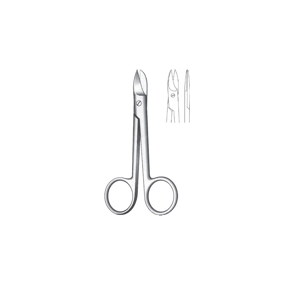 CROWN-BEEBEE OPERATING GUM  and  LIGATURE SCISSORS Straight 10 cm