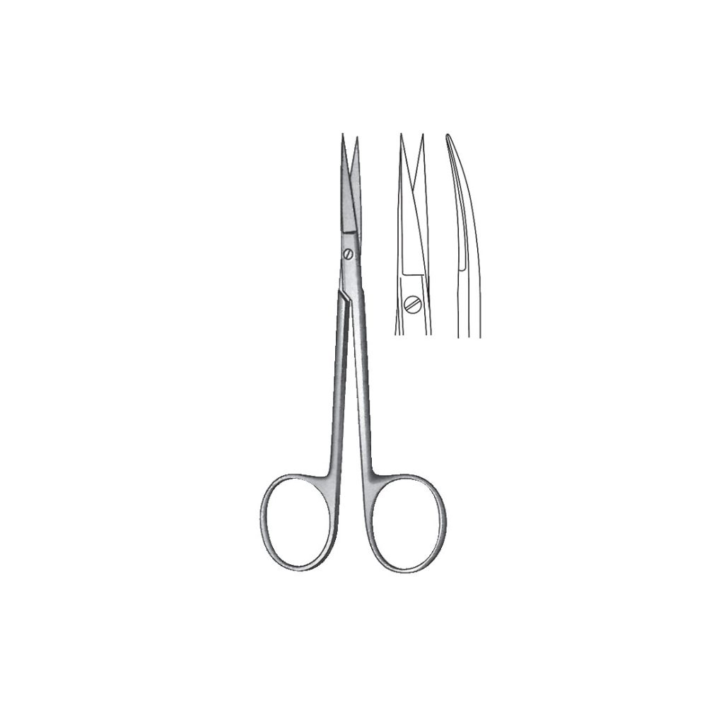 IRIS FINE OPERATING SCISSORS Round 11.5 cm / 4 1/2 Inches  A-SCR-266