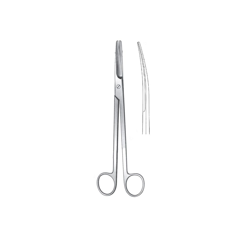 MAYO HARRINGTON OPERATING  and  GYNECOLOGICAL SCISSORS Curved 22.5 cm