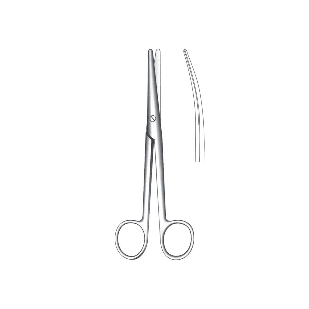 MAYO STILLE OPERATING  and  GYNECOLOGICAL SCISSORS Curved 15 cm