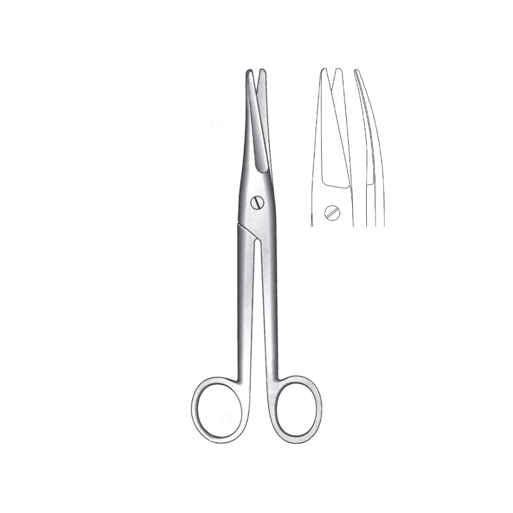 MAYO-NOBLE OPERATING  and  GYNECOLOGICAL SCISSORS Curved 17 cm