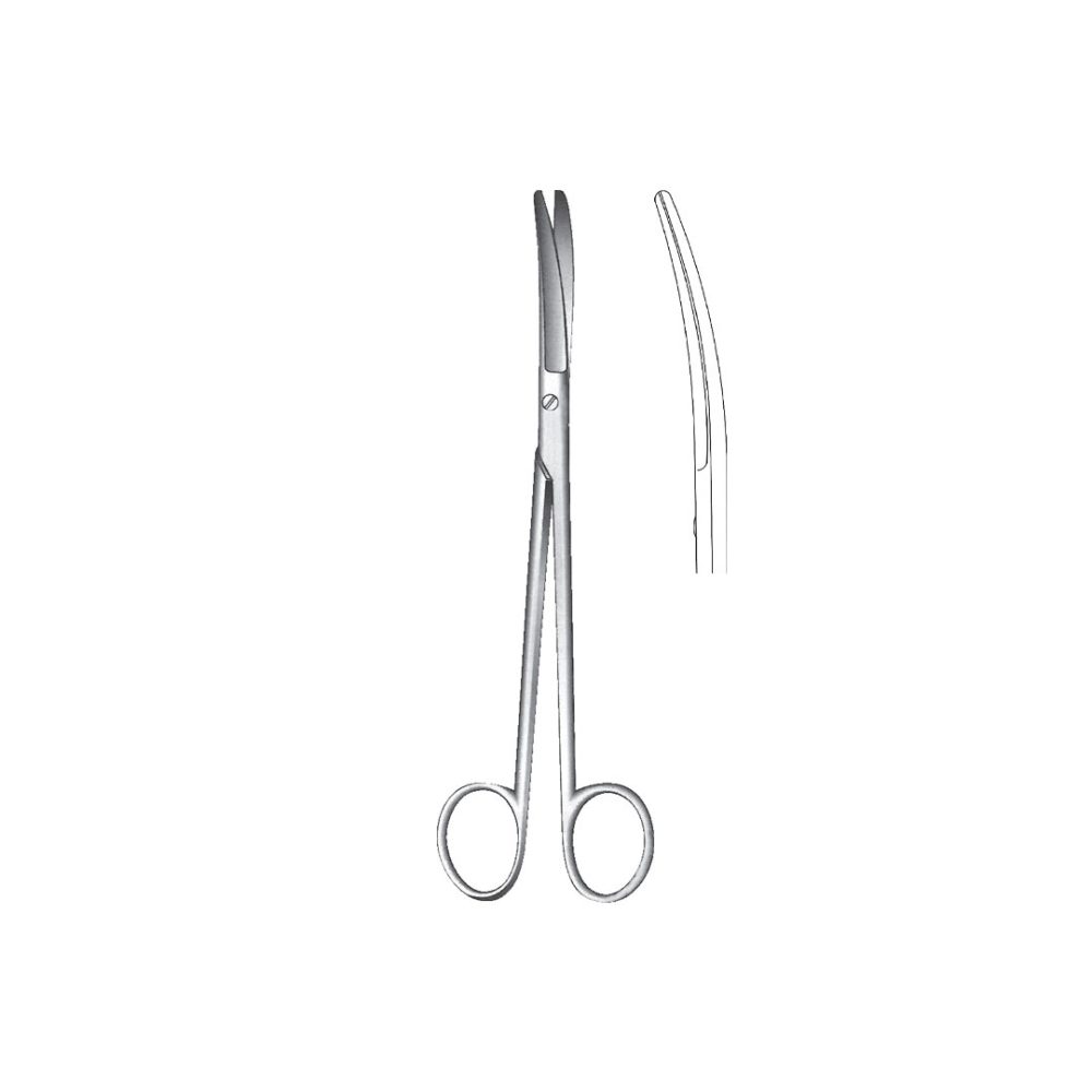 WERTHEIM OPERATING  and  GYNECOLOGICAL SCISSORS Curved 22.5 cm