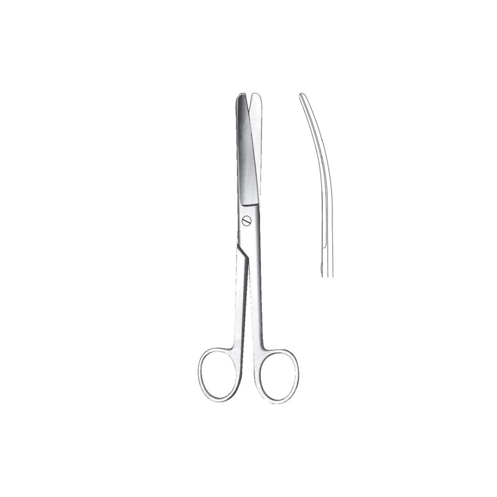 DOYEN OPERATING  and  GYNECOLOGICAL SCISSORS Curved 18 cm