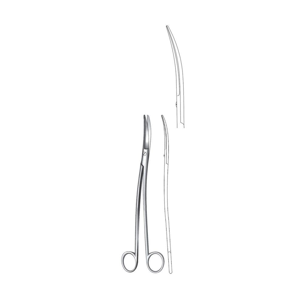 KLINKENBERGH-LOTH THORAX AND VASCULAR SCISSORS  23 cm