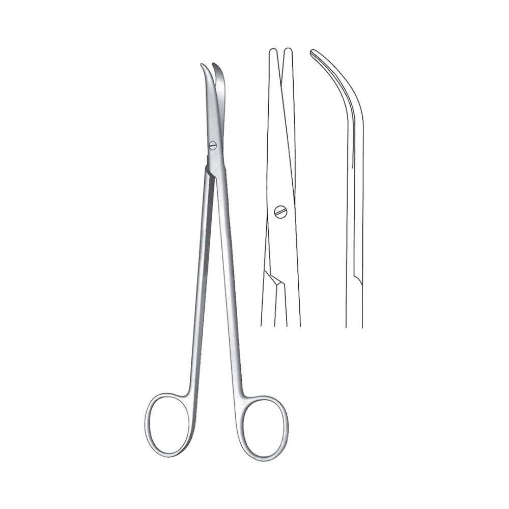 THOREK NEUROSURGICAL SCISSORS  18 cm