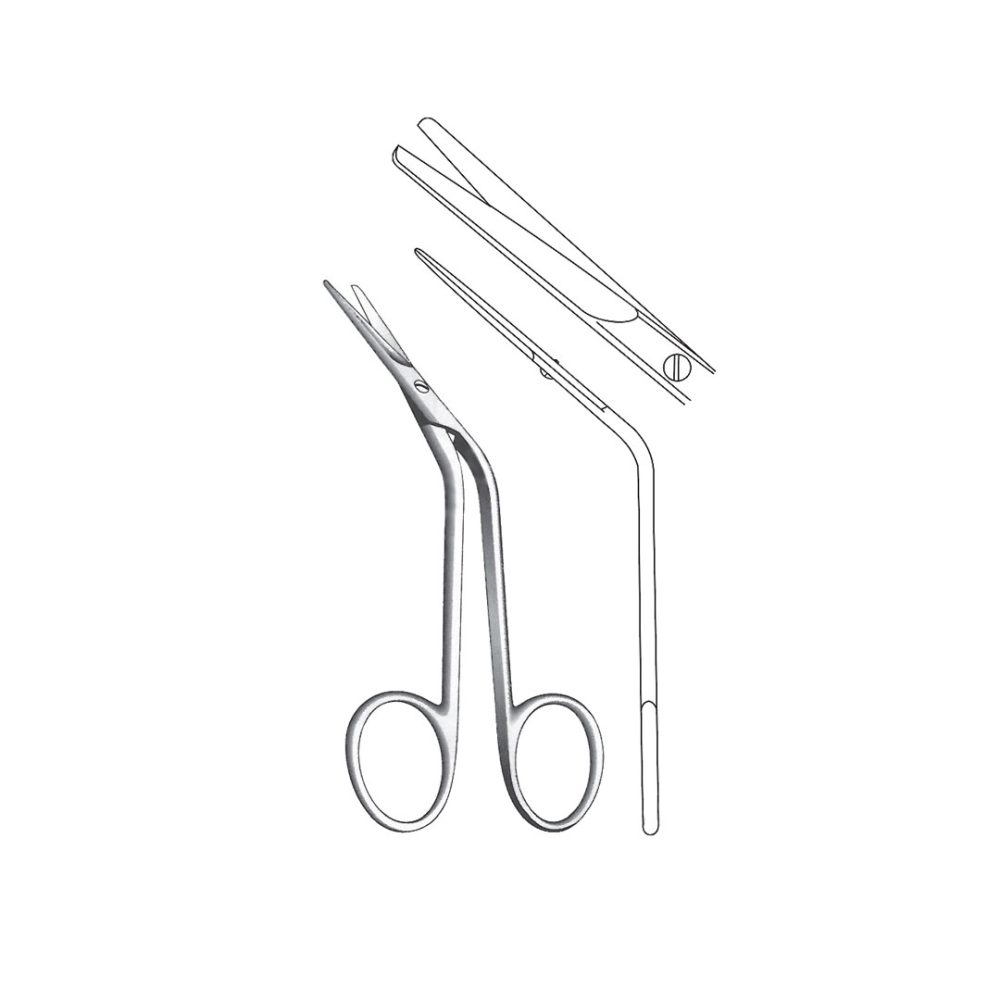 FOMON TONSIL AND NASAL SCISSORS  15 cm