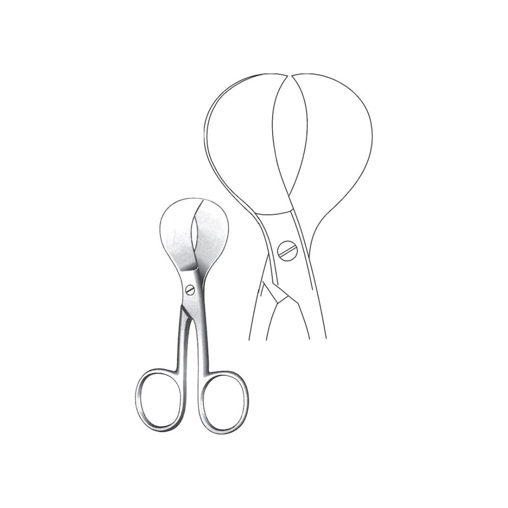 USA MODELL EPISIOTMY AND UMBILICAL SCISSORS   12.5 cm